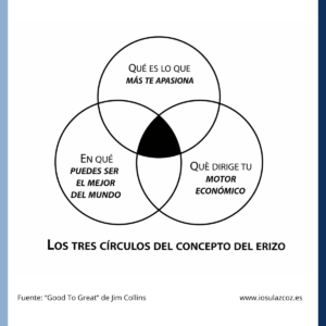 Diagrama del concepto del erizo aplicado al talento comercial en ventas